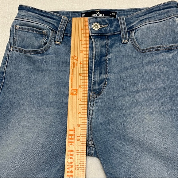 Hollister Women High-Rise Flare Hollister Soft Stretch Light Wash Size 4R (W-27) - Picture 12 of 15